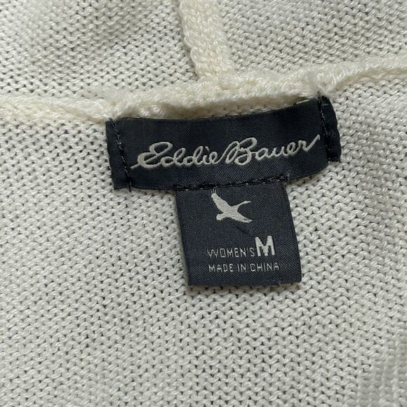 Eddie Bauer Women’s Open Front Waterfall Cardigan Size M Colorblock Wool Blend - Picture 12 of 12